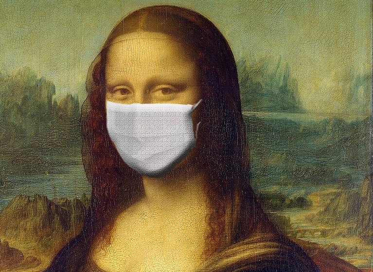 Mona Lisa, masque, covid