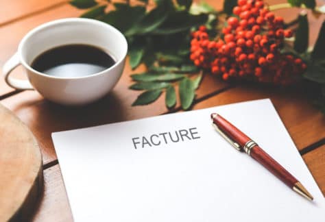 facture, cafe