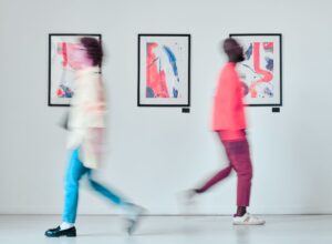 galerie d'art, public